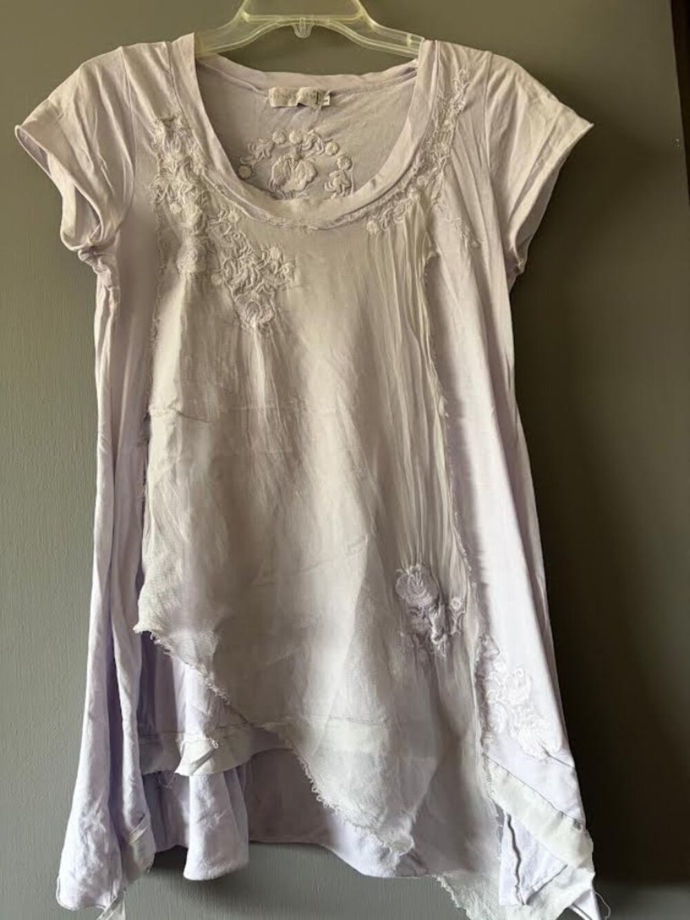 Johnny Was 4 Love and Liberty BOHO chiffon top